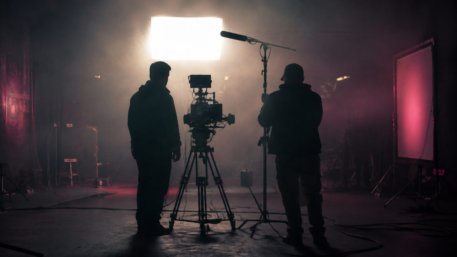 crew frame, night exterior